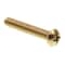 Prime-Line Machine Screw, Round, Phil/Sltd Comb Drive 1/4in-20 X 1-1/2in Solid Brass 25PK 9005488 - alternate 1